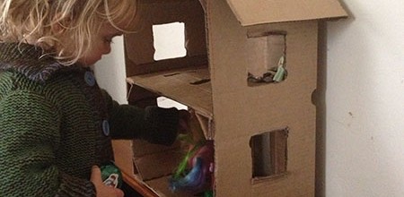 DIY Cardboard Fruitbox Dolls House